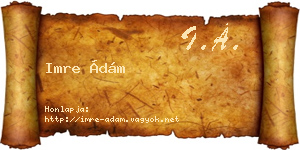 Imre Ádám névjegykártya